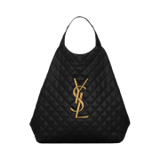 Saint Laurent Icare Maxi Shopping Bag in Quilted Lambskin Black