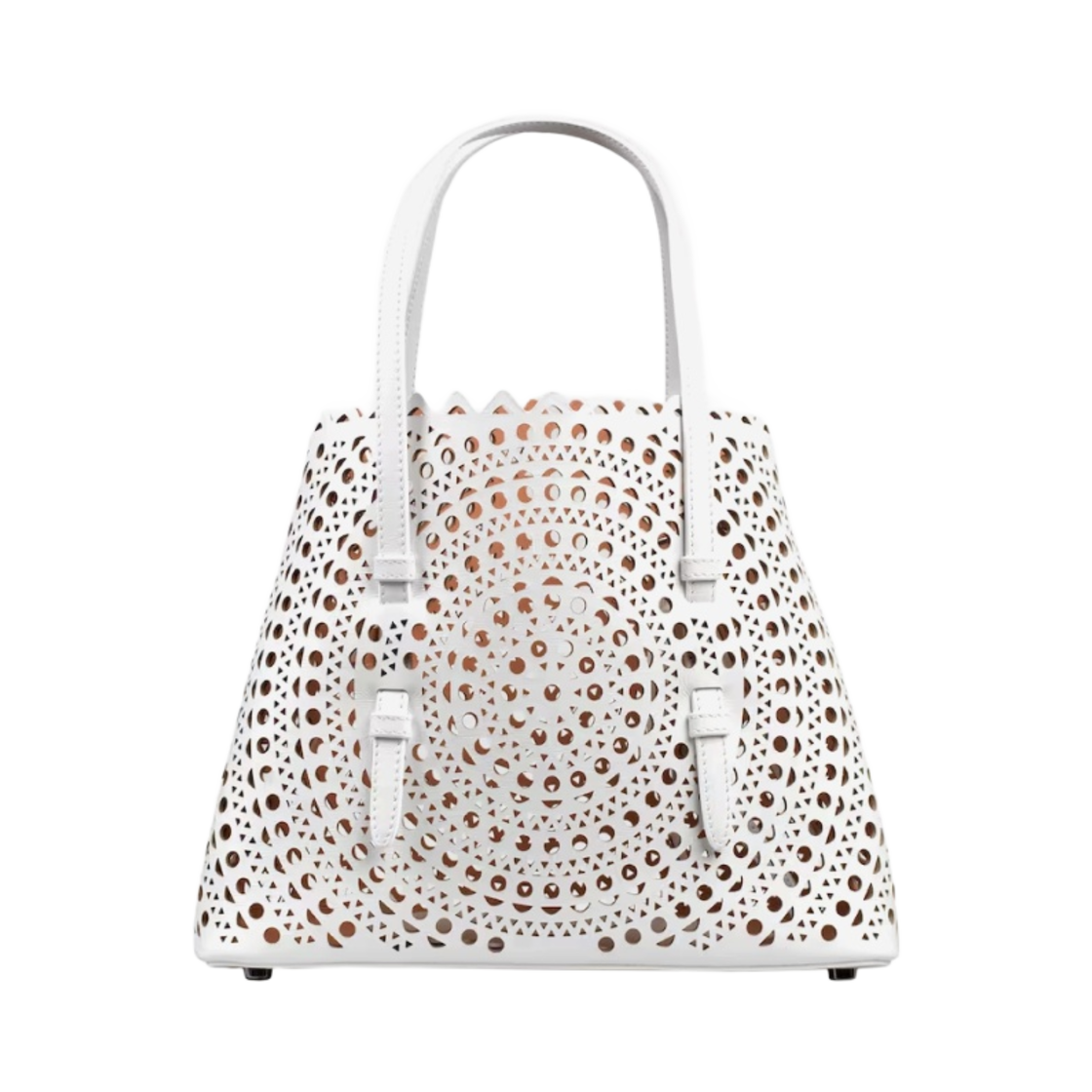알라이아 뉴 비엔 럭스 카프스킨 미나 20 백 옵틱 화이트(Alaia Mina 20 Bag in New Vienne Lux Calfskin Optic White) - 3