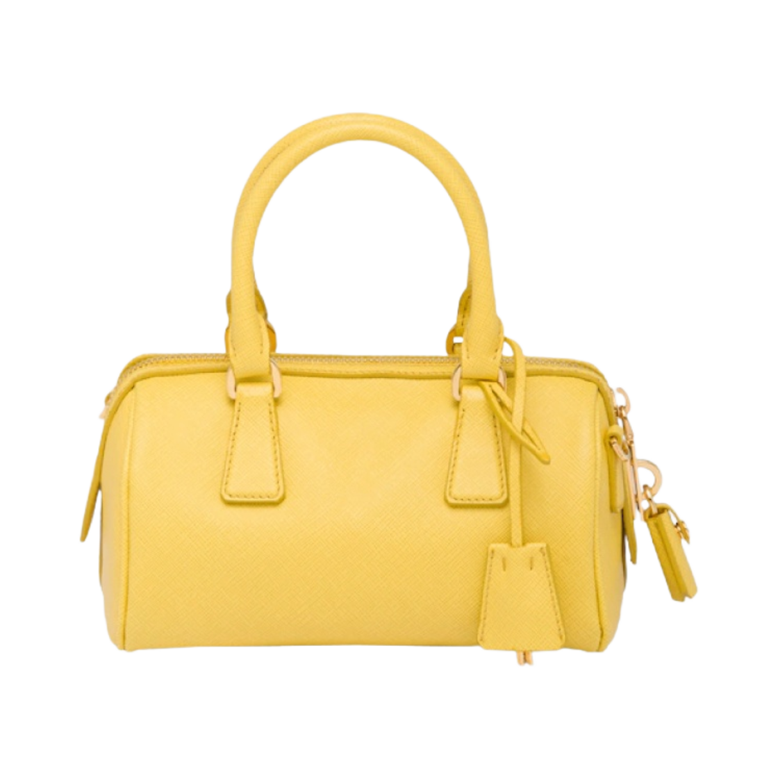 프라다 사피아노 레더 탑 핸들 백 써니 옐로우(Prada Saffiano Leather Top-Handle Bag Sunny Yellow) - 2