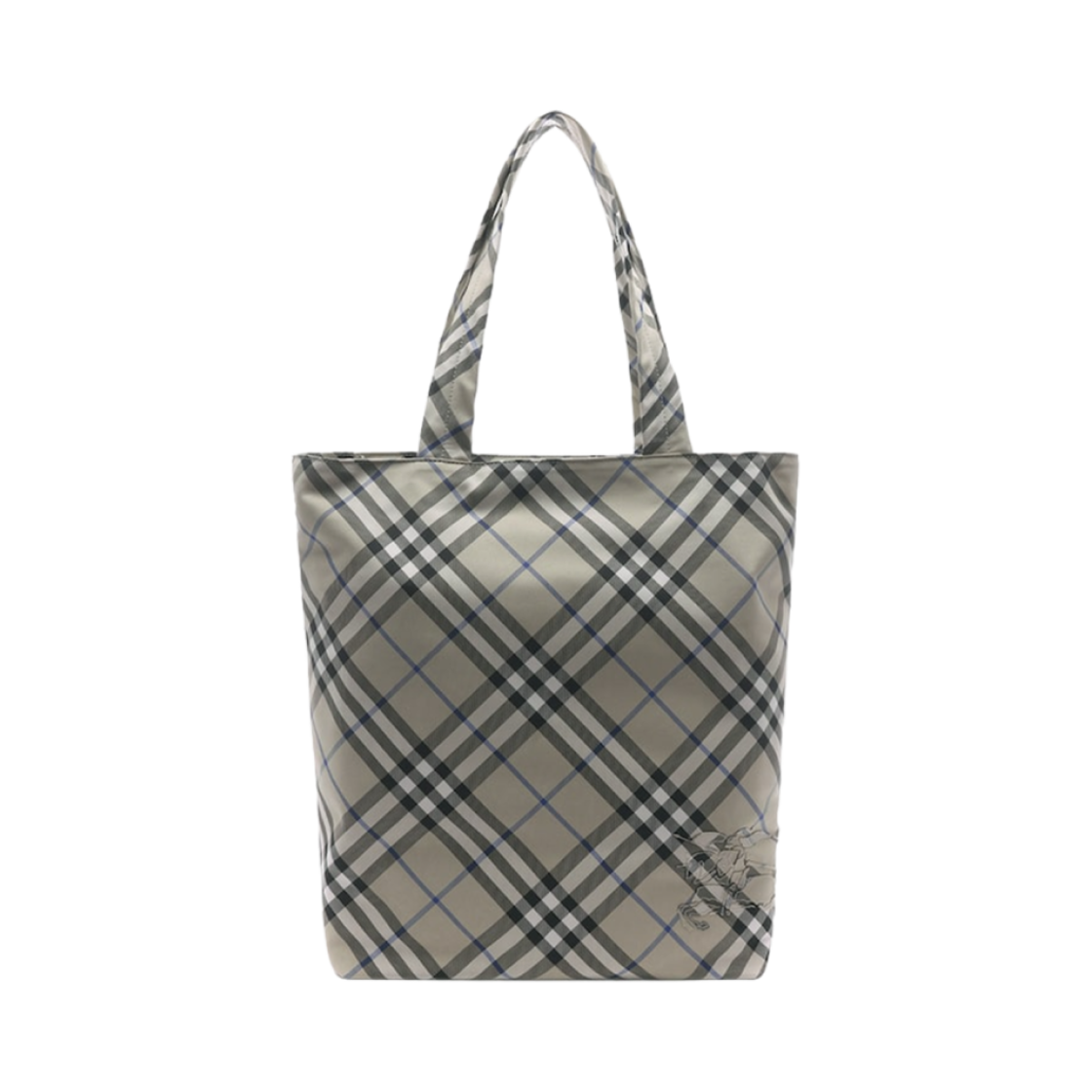 8097719 Burberry Check Tote Bag Lichen