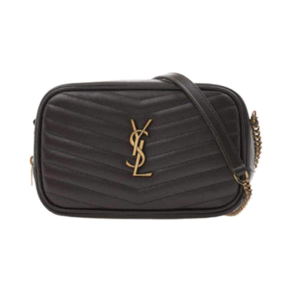 748849-DV707-3212 Saint Laurent Lou Mini Bag in Quilted Leather Light Musk