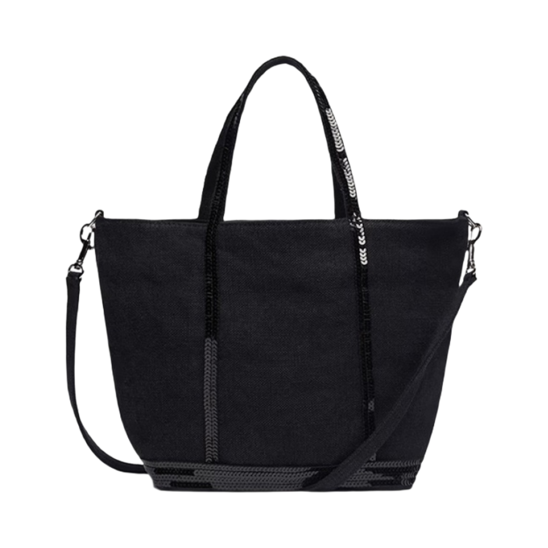 0PVE31V40435999 Vanessa Bruno Linen S Cabas Tote Black