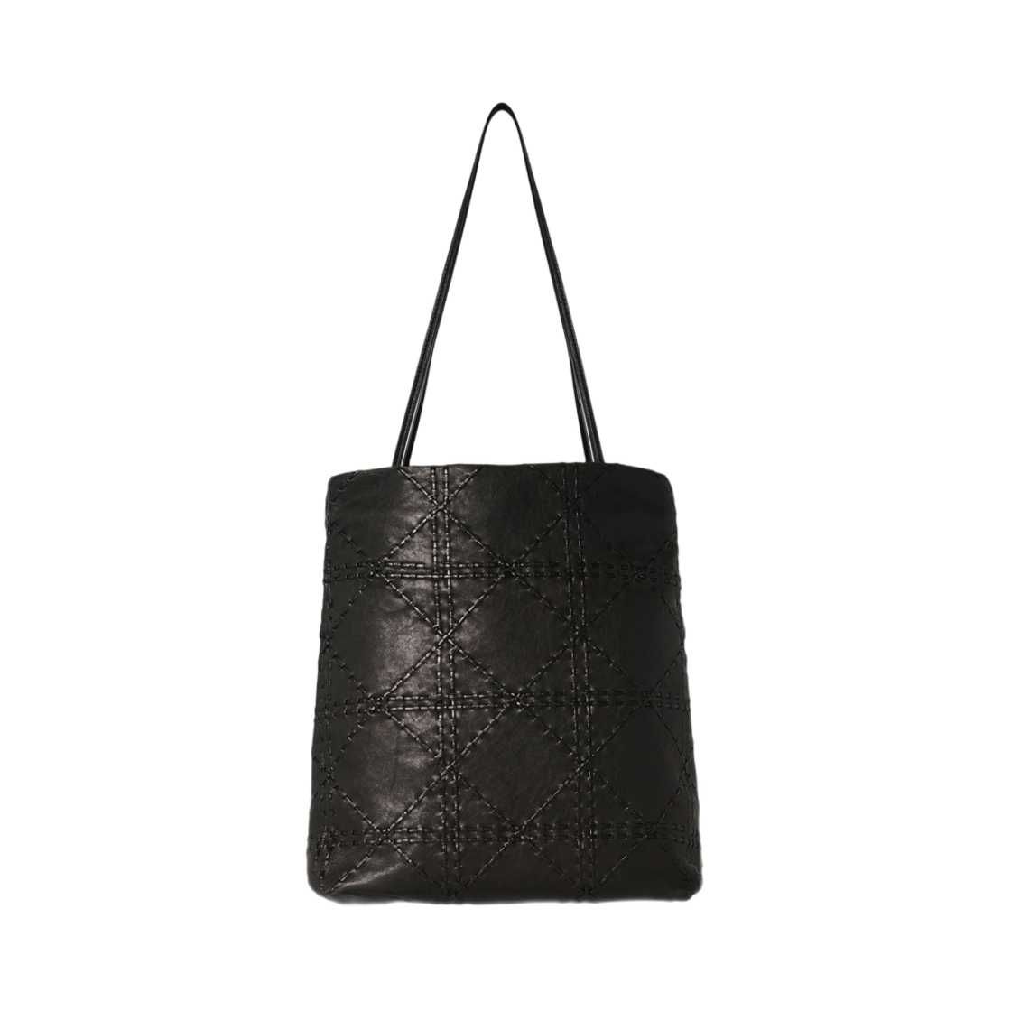더 로우 리루 우븐 백 레더 블랙(The Row Lilou Woven Bag in Leather Black) - 1