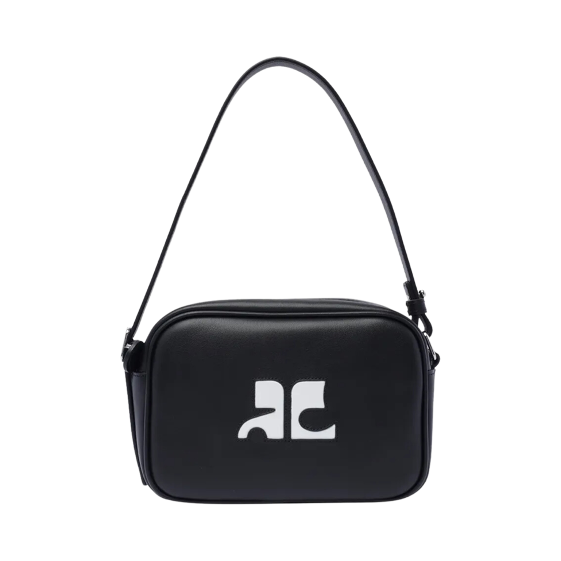 PERGSA061CR00659999 Courreges Logo Reedition Camera Bag Black