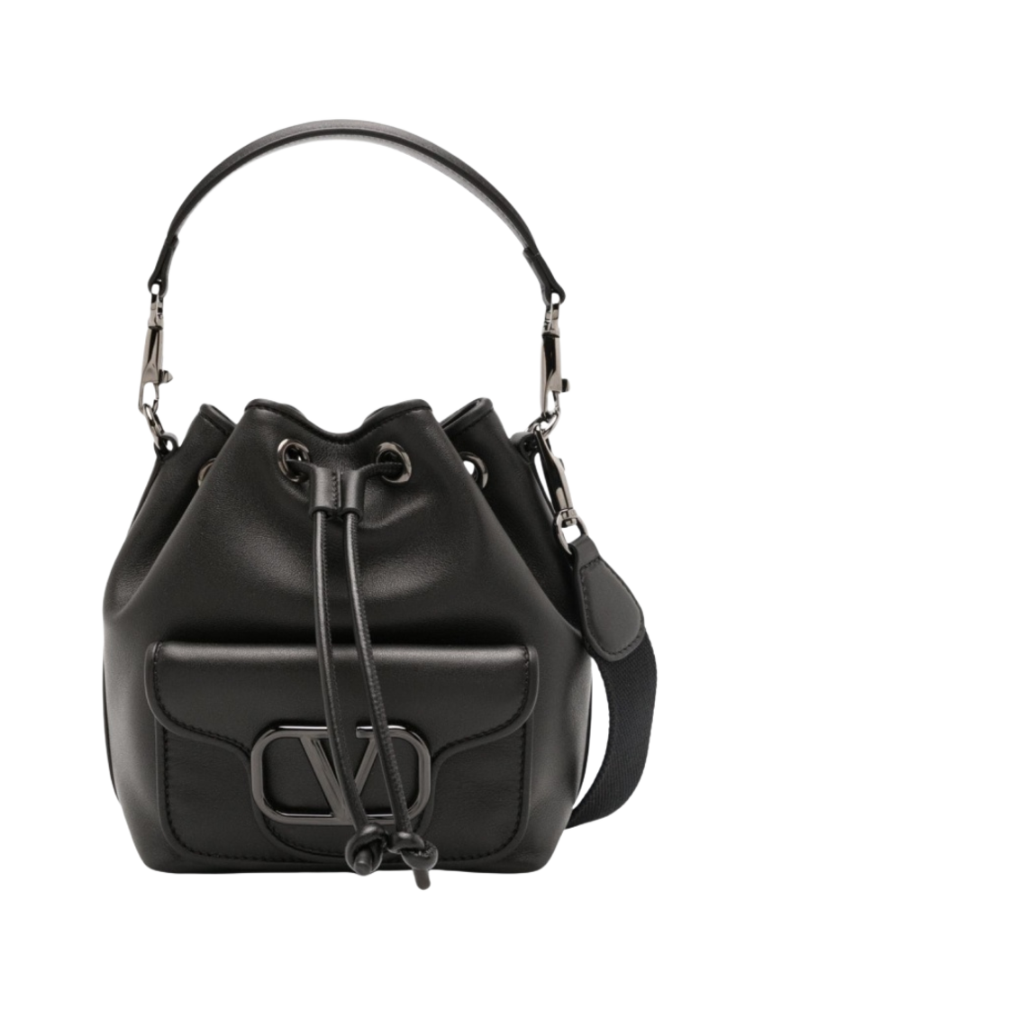 B0M94FWG0NO Valentino Small Bucket Bag Black