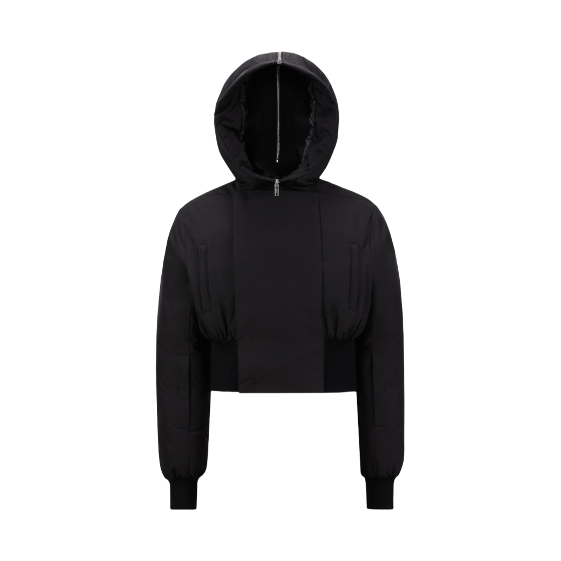 몽클레르 x 릭 오웬스 앨리스 후드 쇼트 다운 자켓 블랙 - 24FW(Moncler x Rick Owens Alice Hooded Short Down Jacket Black - 24FW)