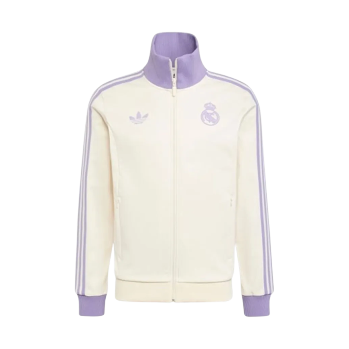 아디다스 레알 마드리드 트랙탑 원더 화이트 매직 라일락 - KR 사이즈(Adidas Real Madrid Track Top Wonder White Magic Lilac - KR Sizing)