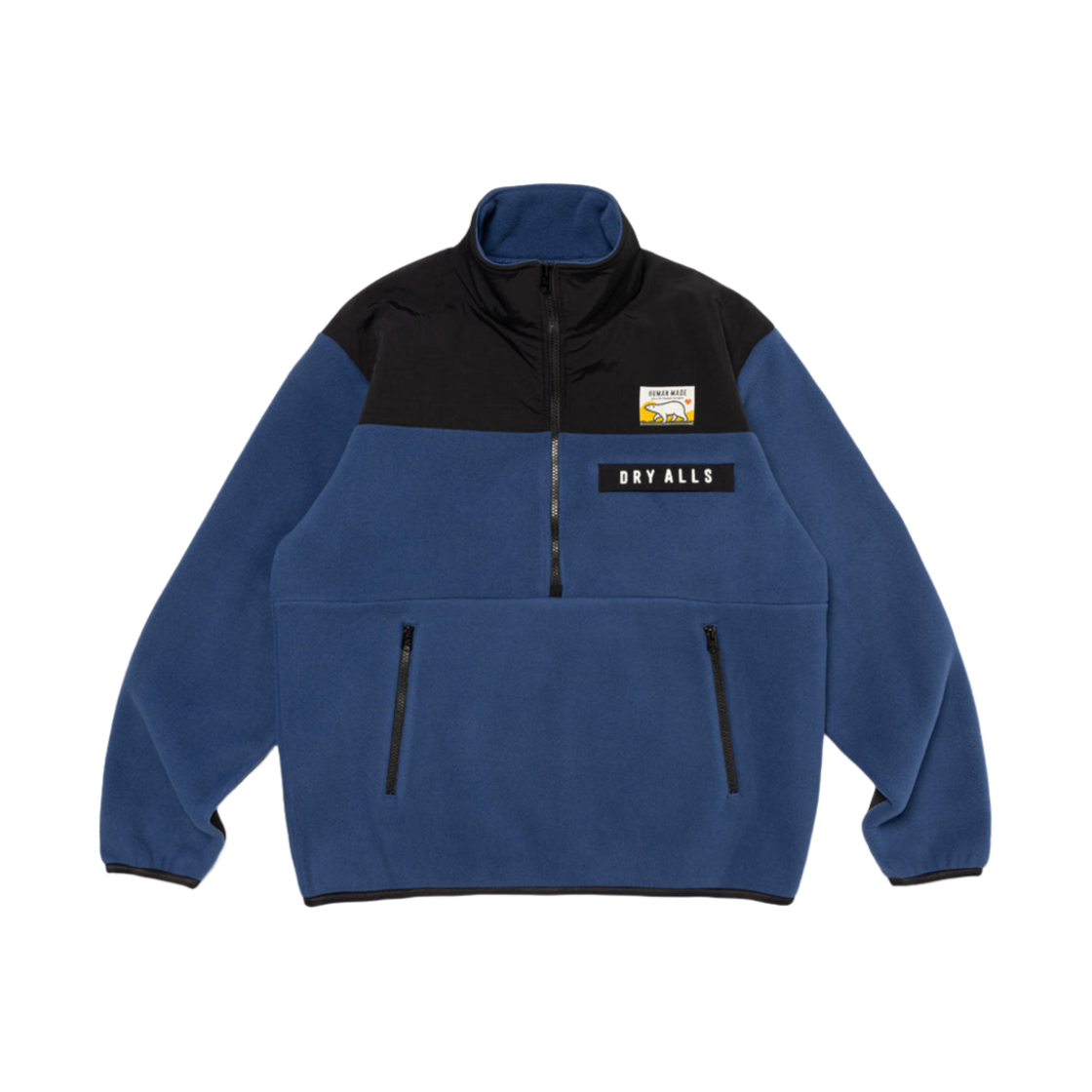 휴먼 메이드 플리스 하프집 자켓 네이비(Human Made Fleece Half-Zip Jacket Navy)