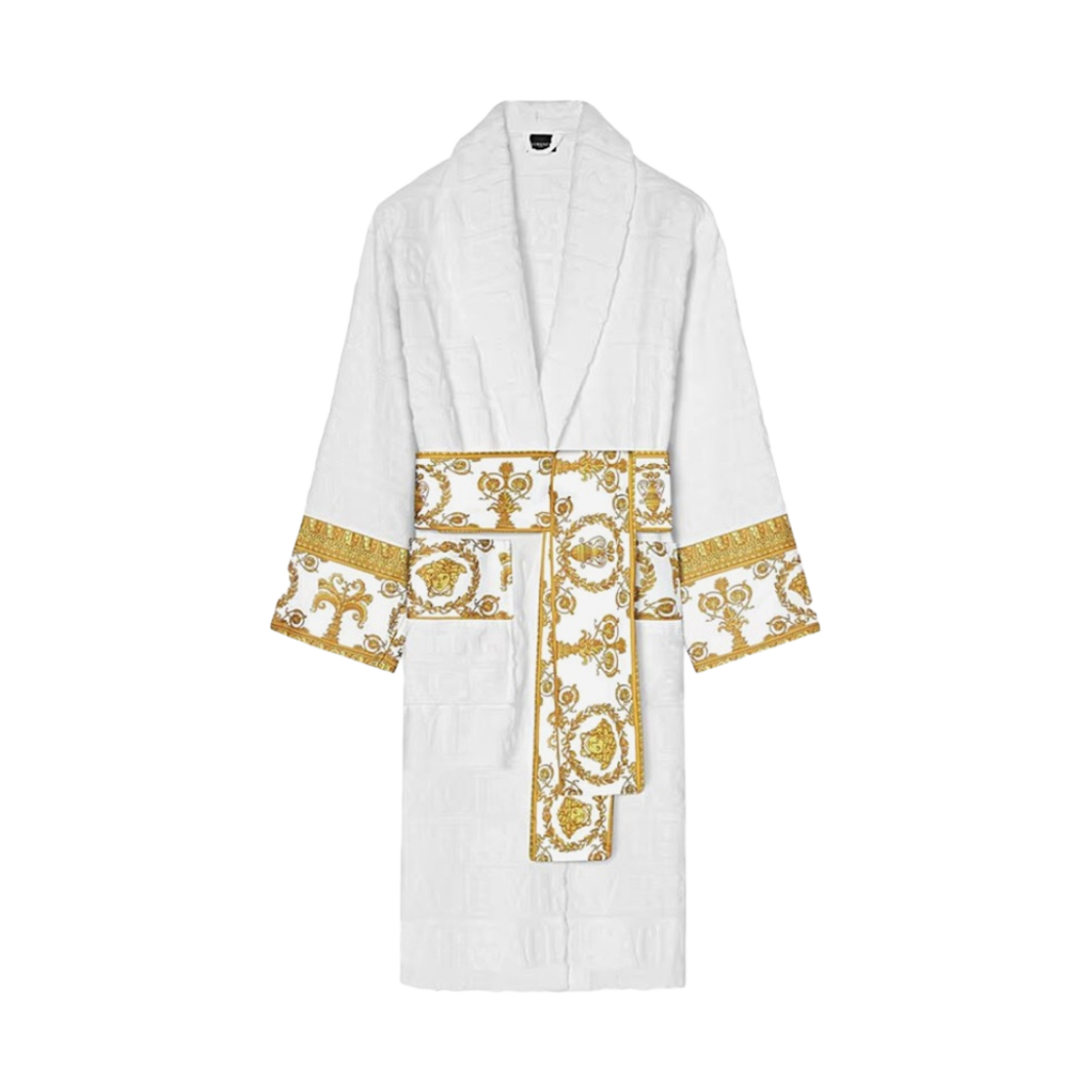 ZACJ00008-ZCOSP052-Z4001 Versace I Love Baroque Bathrobe White