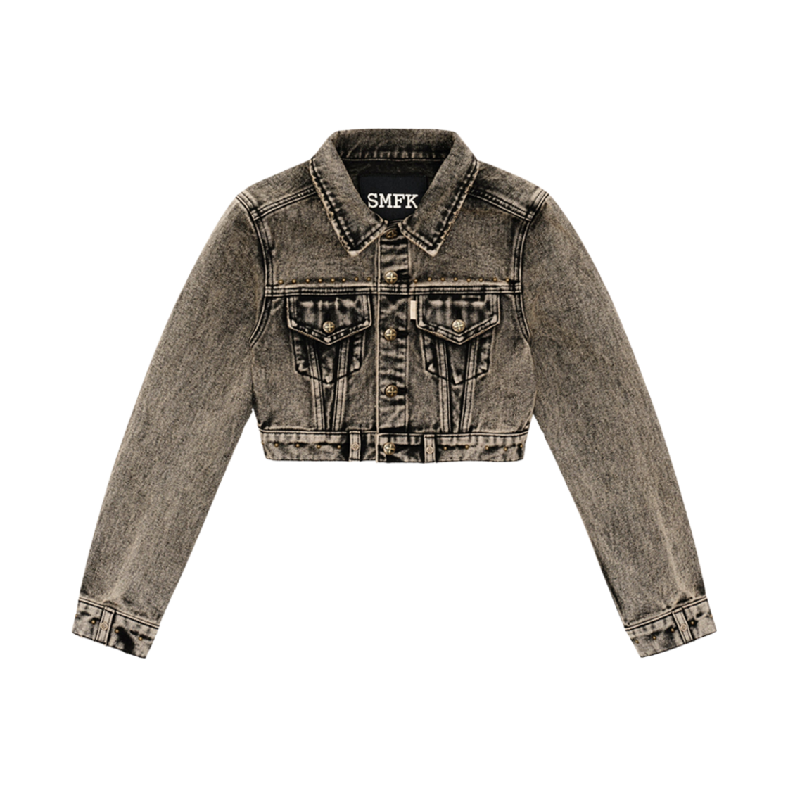 (W) 에스엠에프케이 엔션트 미스 타르판 숏 자켓 선셋((W) SMFK Ancient Myth Tarpan Short Jacket Sunset)