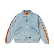 Palace Zipped MA-1 Bomber Jacket Stone Wash - 24FW