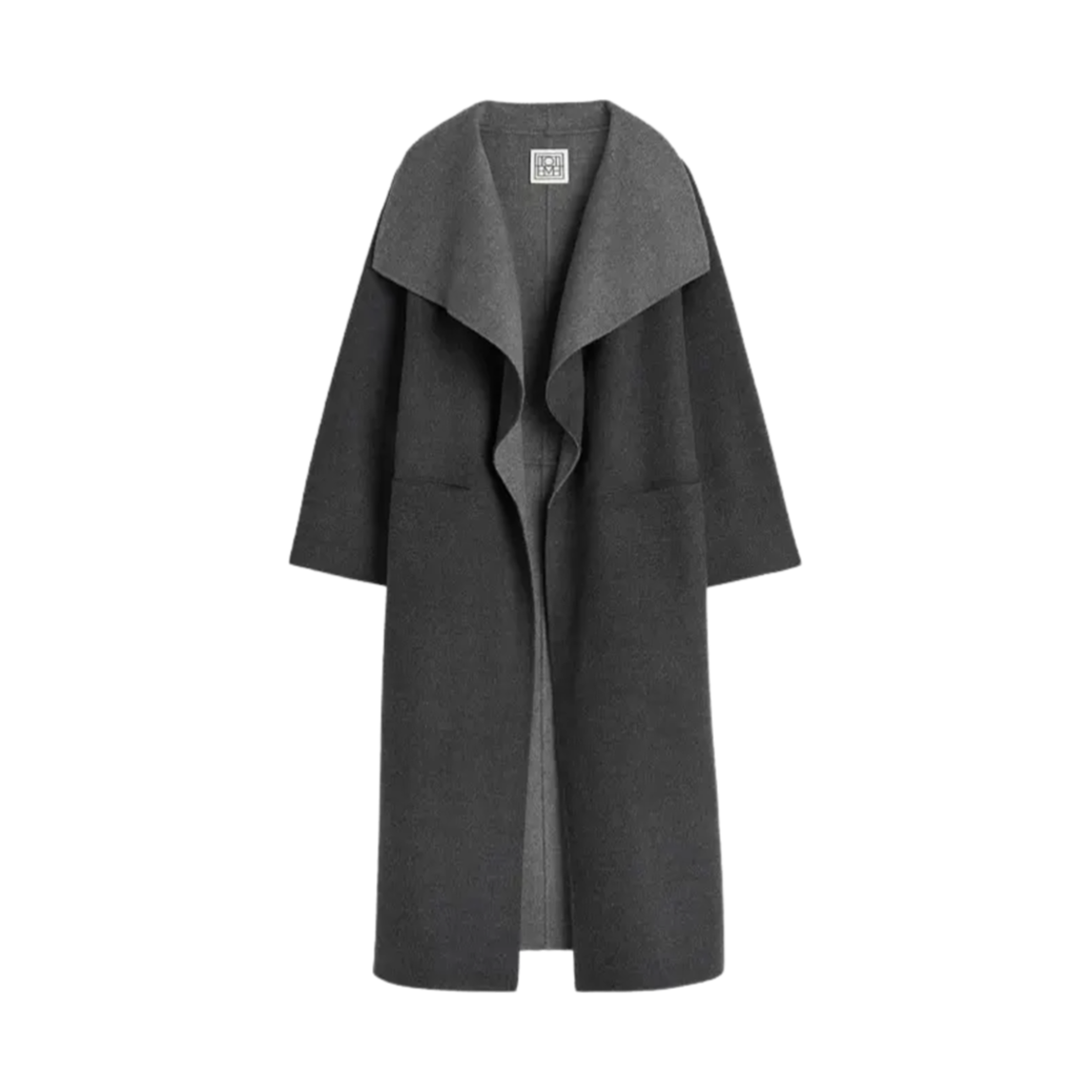 234-WRO885-FB0049-083 (W) Toteme Signature Wool Cashmere Coat Grey