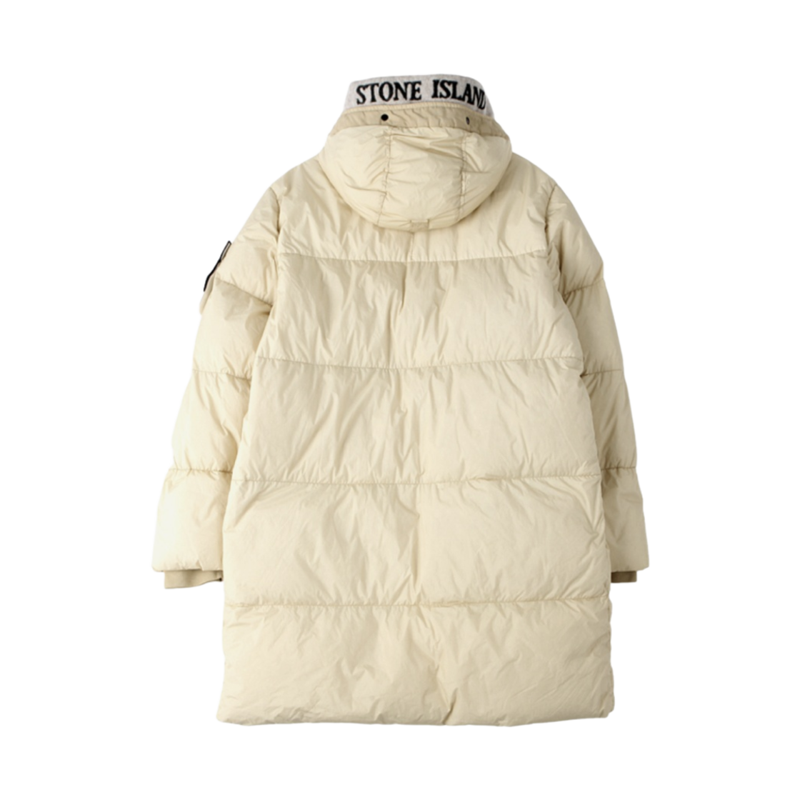 스톤 아일랜드 70123 크링클랩스 후드 롱 다운 자켓 크림 - 20FW(Stone Island 70123 Crinkle Reps Hooded Long Down Jacket Cream - 20FW) - 2