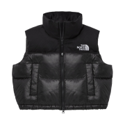 (W) The North Face White Label Novelty Nuptse Down Vest Black