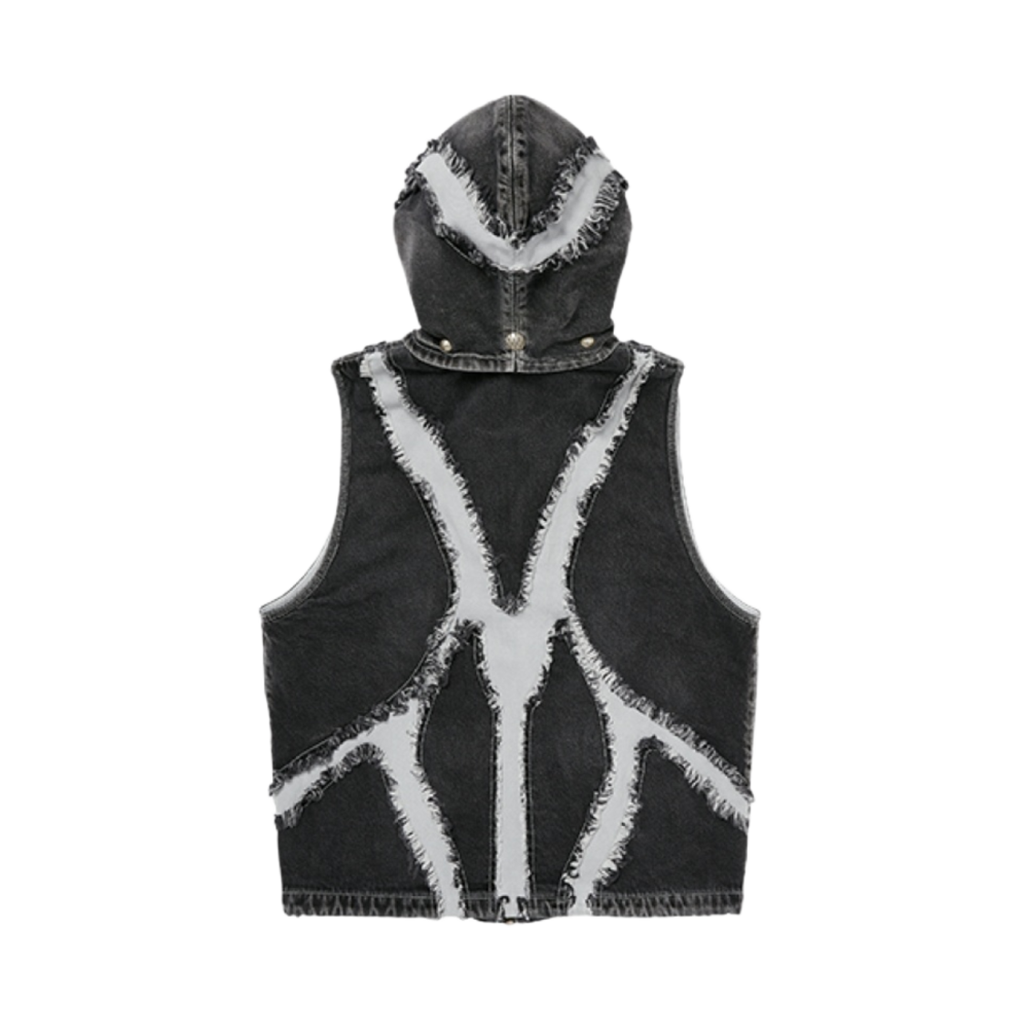 떠그 클럽 케이브 데님 베스트 블랙 화이트(Thug Club Cave Denim Vest Black White) - 2