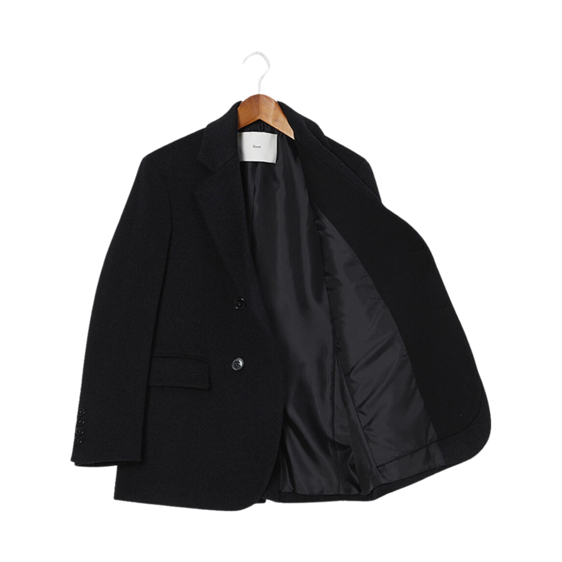 던스트 레이어드 헤비 울 블레이저 차콜 그레이(Dunst Layered Heavy Wool Blazer Charcoal Grey) - 3