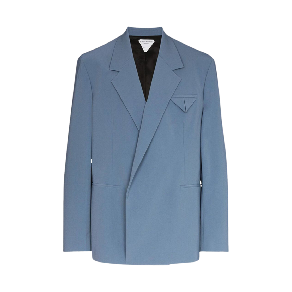 보테가 베네타 릴렉스드 더블 브레스티드 블레이저 블루