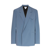 Bottega Veneta Relaxed Double Breasted Blazer Blue
