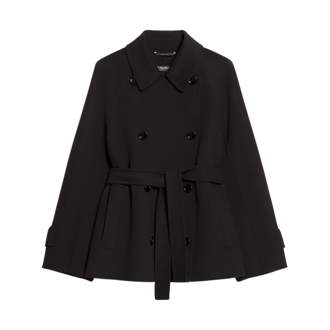 LOUIS-013 (W) S Max Mara Louis Virgin Wool Jacket Black