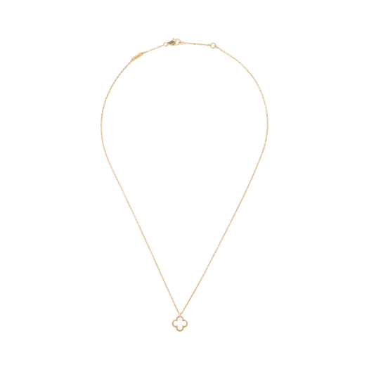 VCARF69100 (W) Van Cleef & Arpels Sweet Alhambra Pendant Yellow Gold Mother of Pearl
