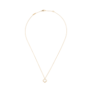 (W) Van Cleef & Arpels Sweet Alhambra Pendant Yellow Gold Mother of Pearl