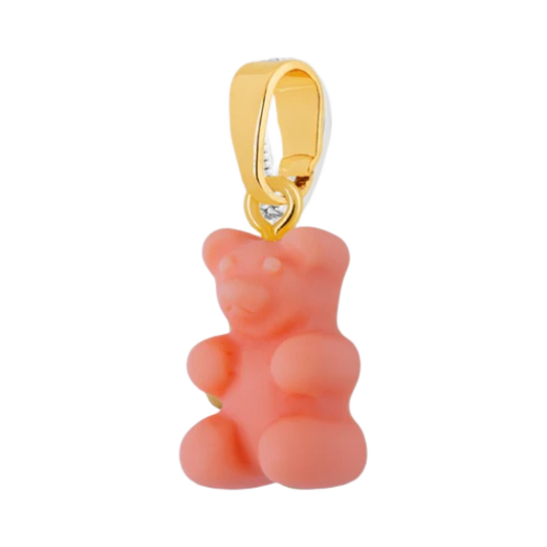 크리스탈 헤이즈 노스텔지아 베어 클래식 커넥터 골드 피치(Crystal Haze Nostalgia Bear with Classic Connector Gold Peachy)