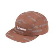 Supreme Reflective Jacquard Camp Cap Brown - 24FW