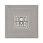 Toteme Signature Monogram Silk Pocket Scarf Cream