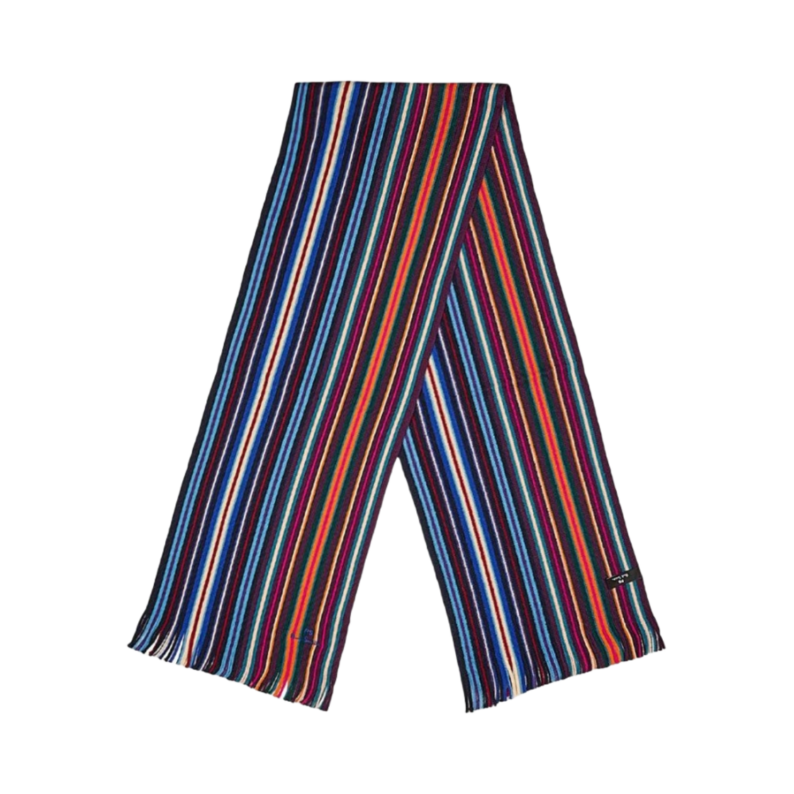 M2A-150F-L546-47 Paul Smith Spectrum Stripe Scarf Navy