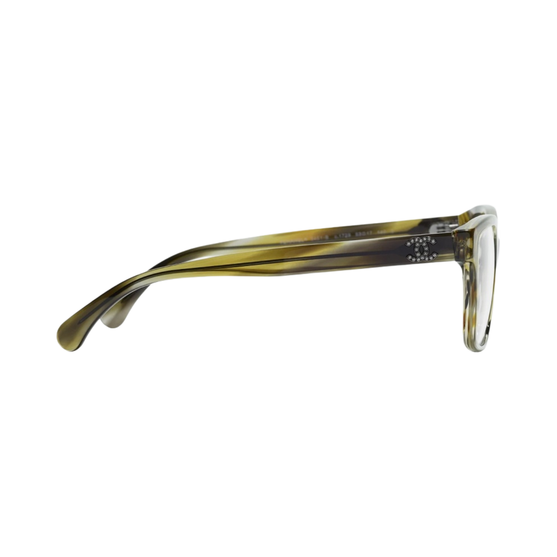 샤넬 스퀘어 프레임 아세테이트 & 그린 톨토이즈(Chanel Square Eyeglasses Acetate & Green Tortoise) - 3