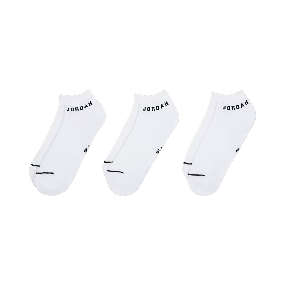 DX9656-100 Jordan Everyday No-Show Socks White Black (3 Pack/Korean Ver.)