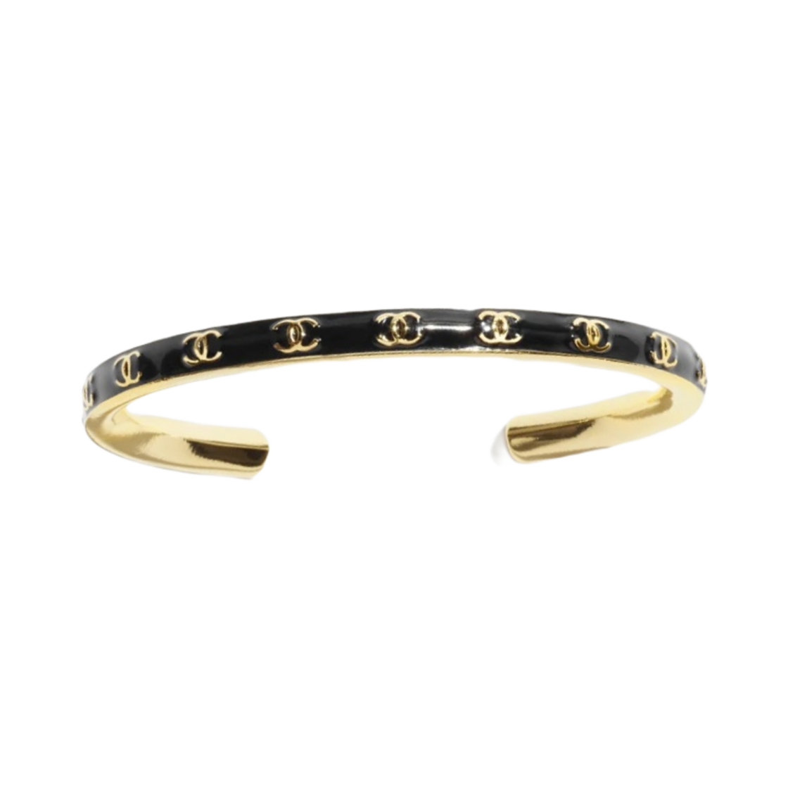 (W) 샤넬 커프 메탈 & 골드 블랙((W) Chanel Cuff Metal & Gold Black)