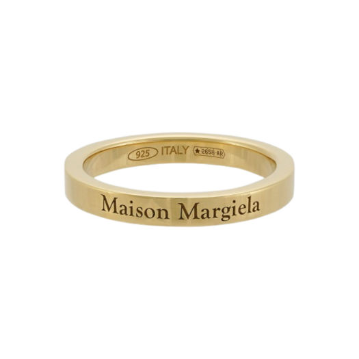 SM1UQ0080SV0158950 Maison Margiela Logo Ring Yellow