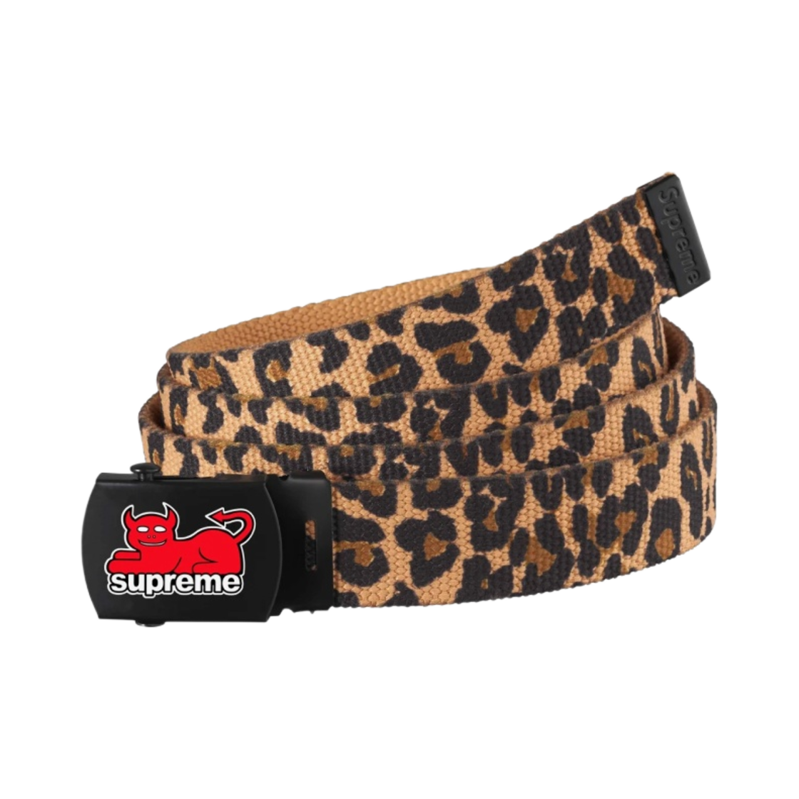 슈프림 x 토이 머신 웨빙 벨트 레오파드 - 24SS(Supreme x Toy Machine Webbing Belt Leopard - 24SS)