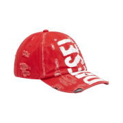 Diesel C-Ewan Baseball Cap with Diesel Lettering Red