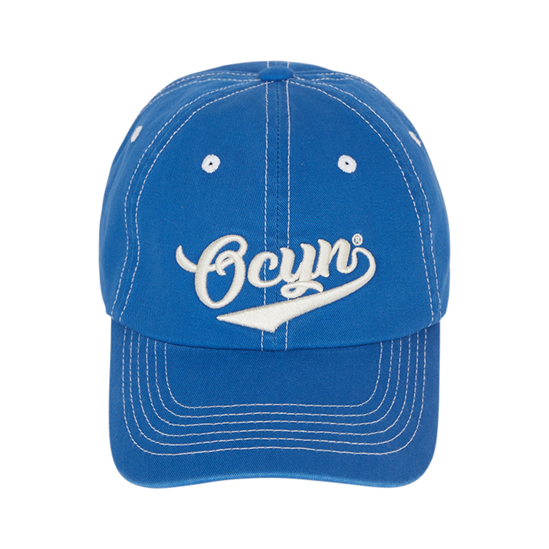 오브콜스와이낫 배드 헤어 굿 무드 볼캡 블루(ofcoursewhynot Bad Hair Good Mood Ball Cap Blue)