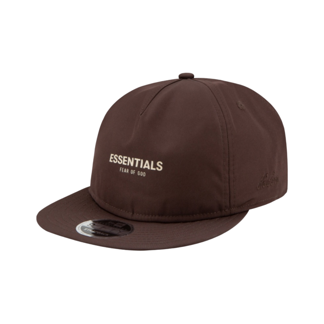 60224491 Essentials x New Era Retro Crown Strapback Brown