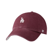 47 Brand LA Dodgers Base Runner Clean Up Dark Maroon