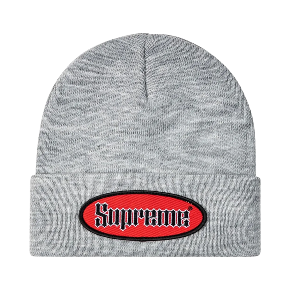 - Supreme Oval Patch Beanie Grey - 22SS