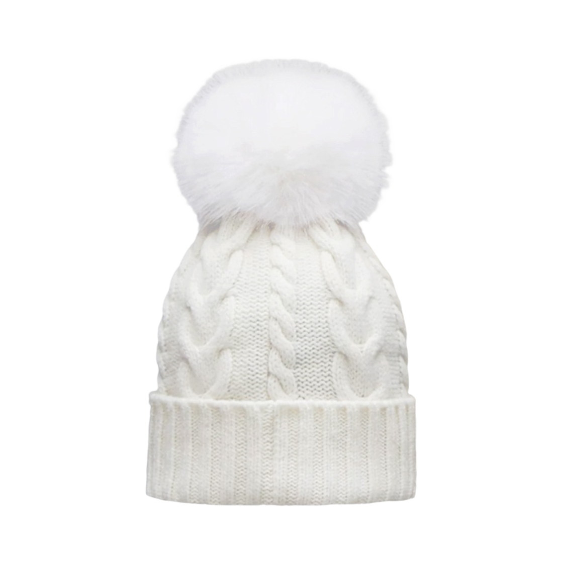 (W) 몽클레르 폼폼 비니 화이트- 22SS((W) Moncler Beanie with Pom PomWhite- 22SS) - 2