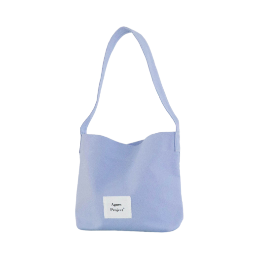 P00000CO_01 Agnes Project Peanut Tote Bag (Ver.2) IceBlue