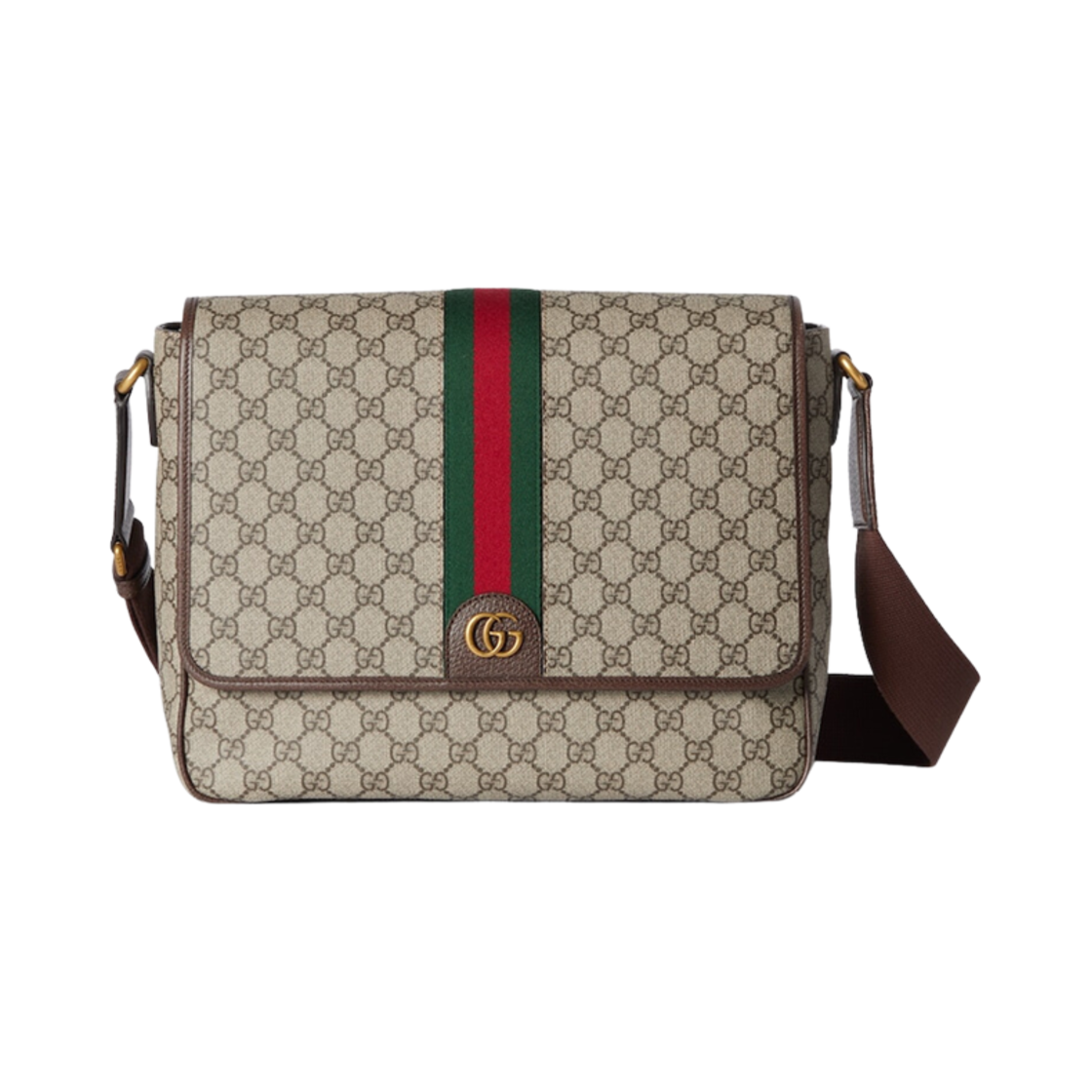 792119-FACJQ-9741 Gucci Ophidia Large Messenger Bag Beige Ebony