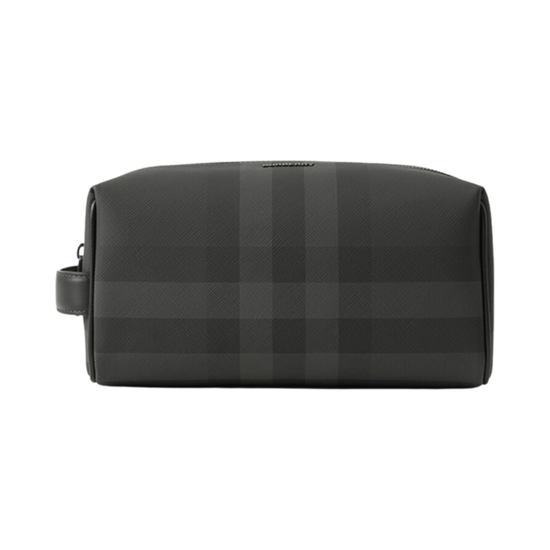 버버리 체크 레더 트래블 파우치 차콜(Burberry Check and Leather Travel Pouch Charcoal) - 1