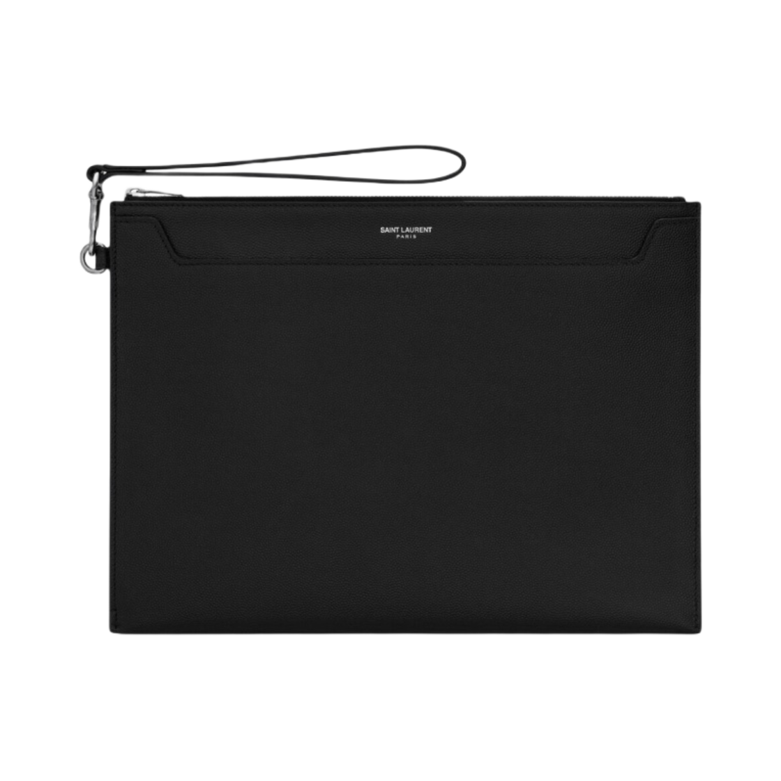 생로랑 태블릿 홀더 그레인 드 뿌드르 엠보스 레더 블랙(Saint Laurent Tablet Holder In Grain De Poudre Embossed Leather Black) - 1
