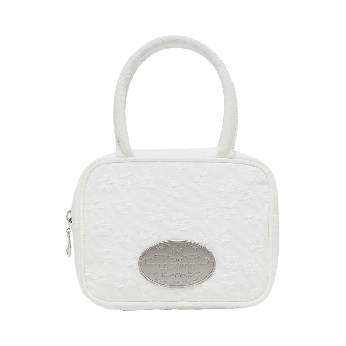 PWTF5BAW523_03 Lots You Lumpy Bumpy Tote Bag White - 대표 이미지 #1