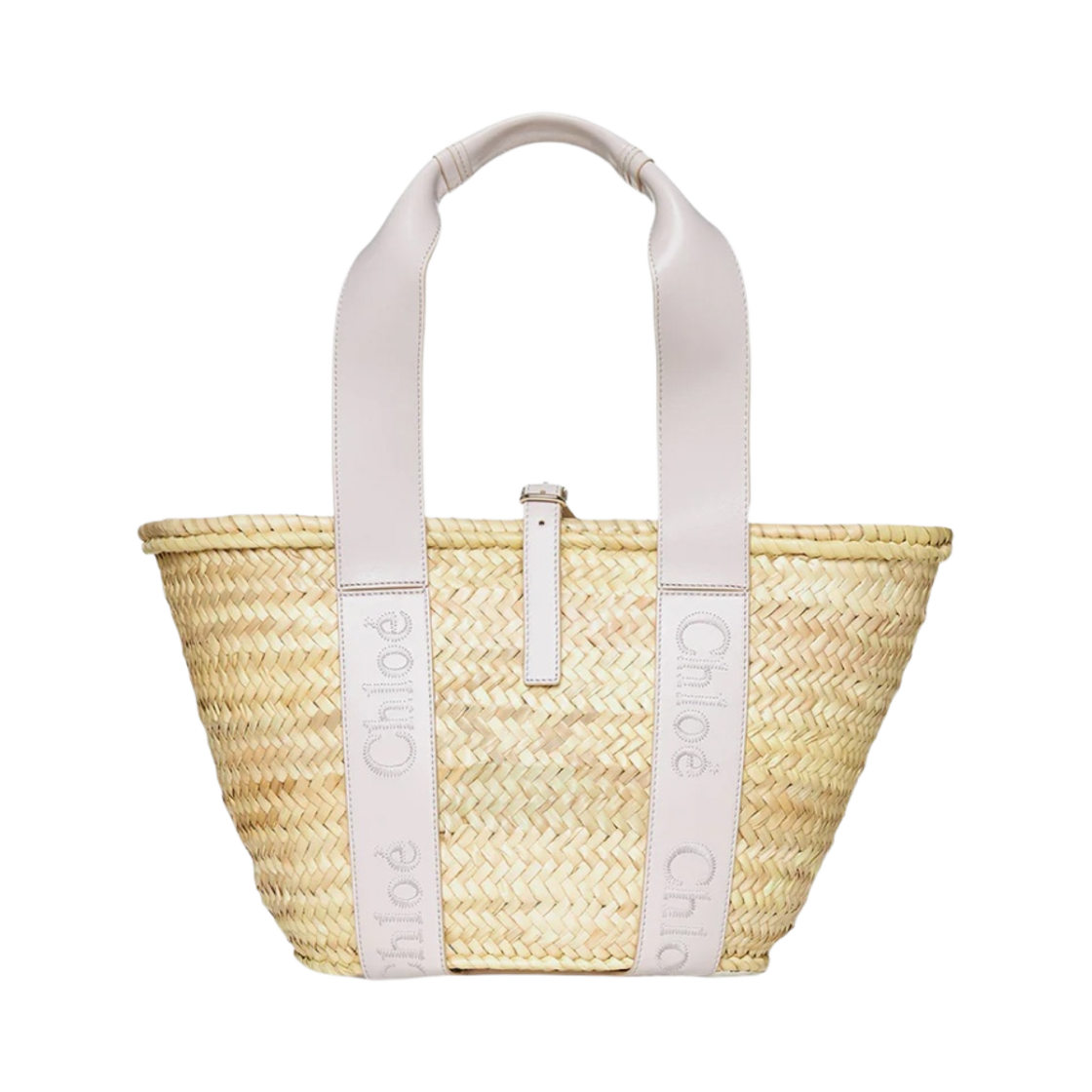 끌로에 센스 미디움 베스킷백 와일드 그레이