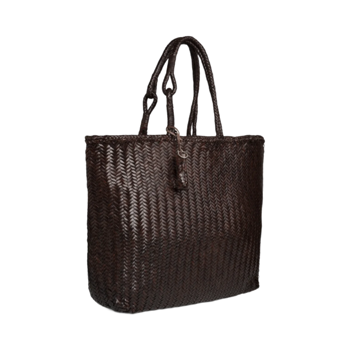 르메르 엑스트라 라지 쉐브론 레더 토트백 브레이디드 레더 리스트레토(Lemaire Extra Large Chevron Leather Tote Bag Braided Leather Ristretto) - 2