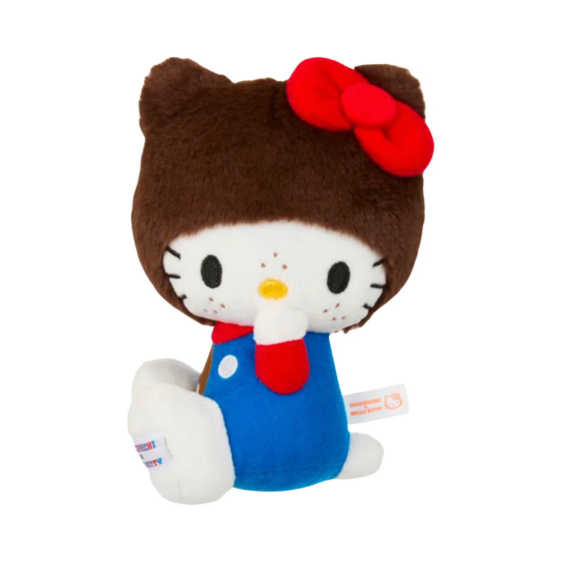 산리오 헬로 키티 x 몬치치 50주년 기념 헬로 키티 봉제 토이(Sanrio Hello Kitty x Monchhichi 50th Anniversary Hello Kitty Stuffed Toy)