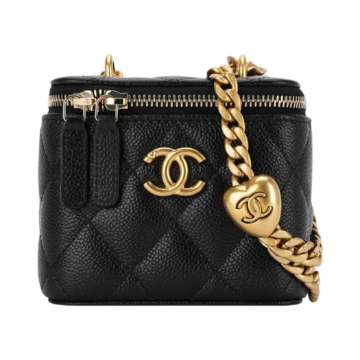 Chanel Clutch with Chain Grained Calfskin & Gold Black