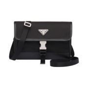 Prada Re-Nylon and Saffiano Leather Smartphone Case Black